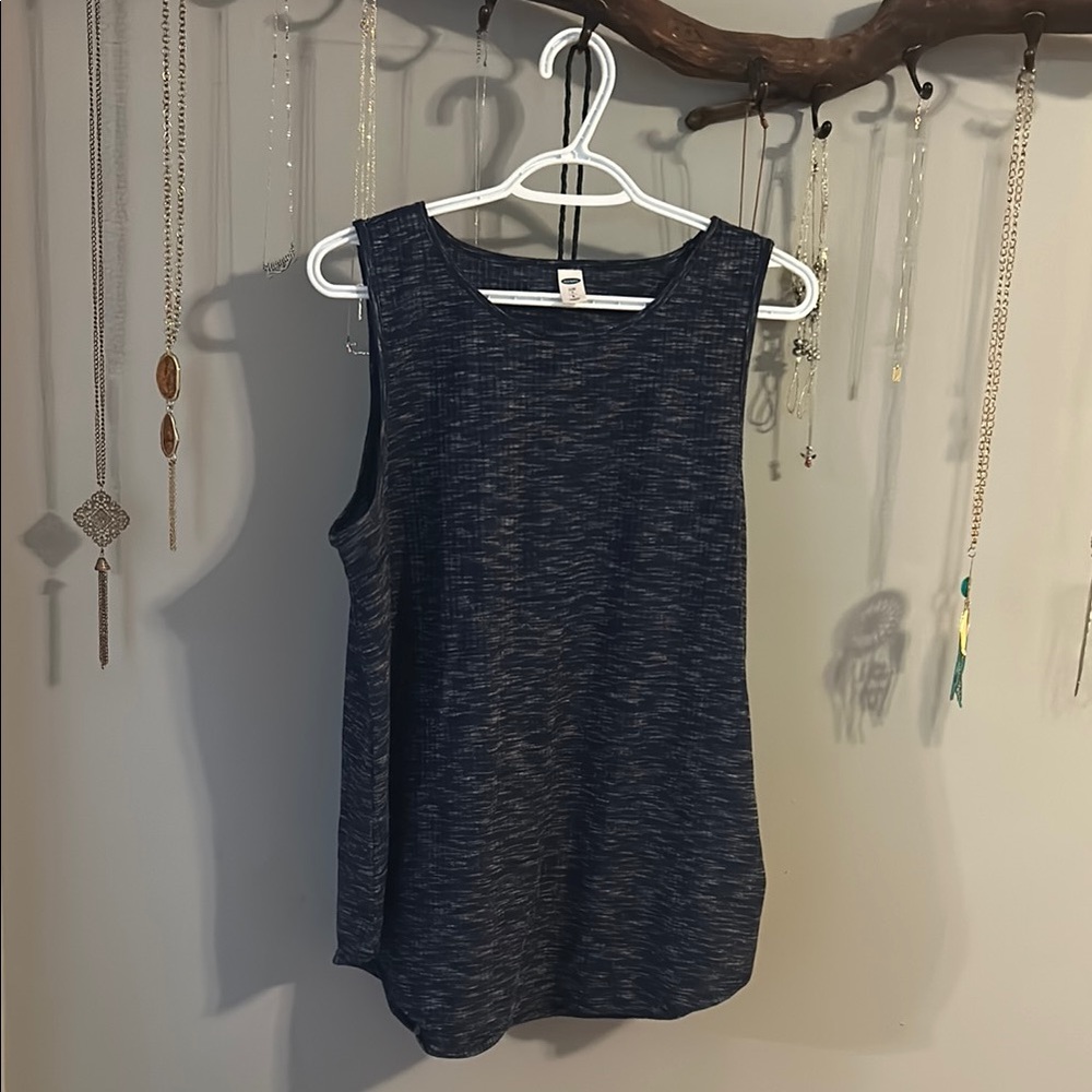 Women's Sleeveless Navy Top